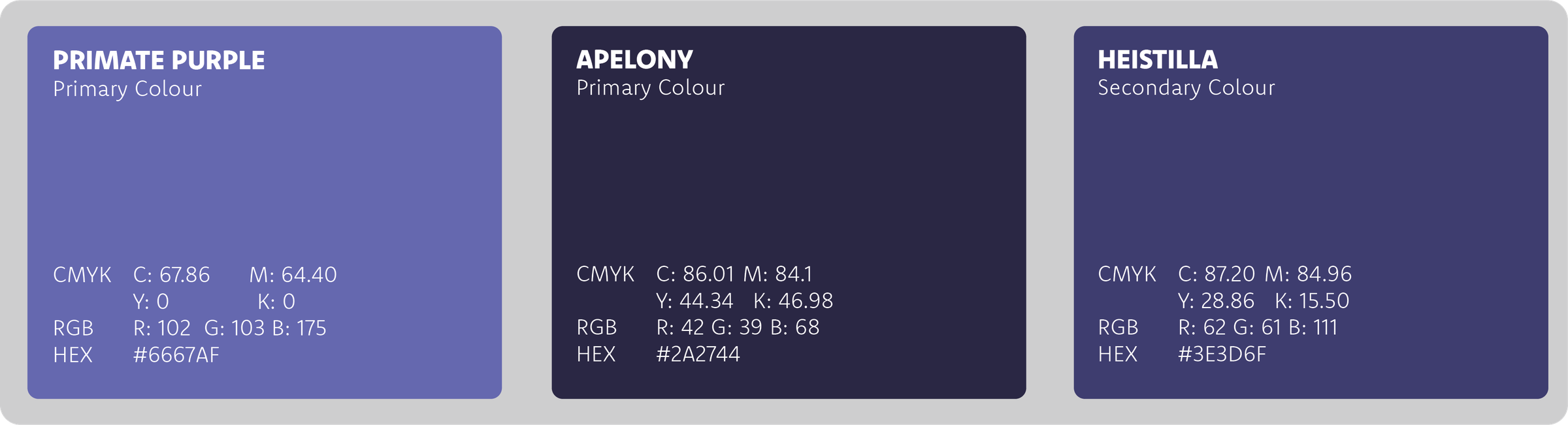 Bad Ape & Co. — Colour Palette