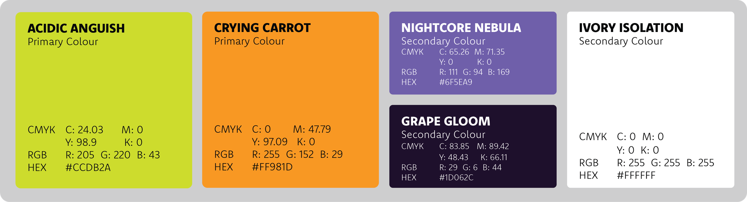 Tamagotchi — Colour Palette