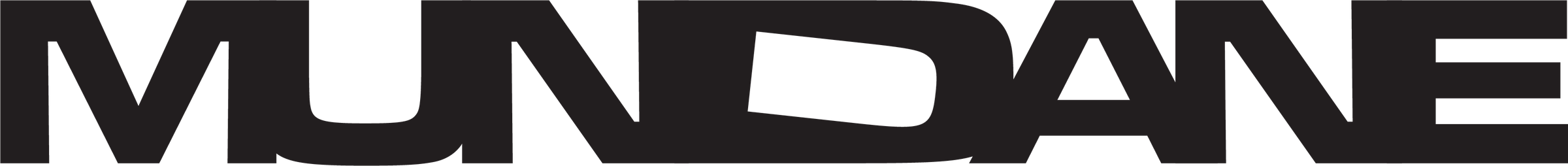 Mundane — Wordmark